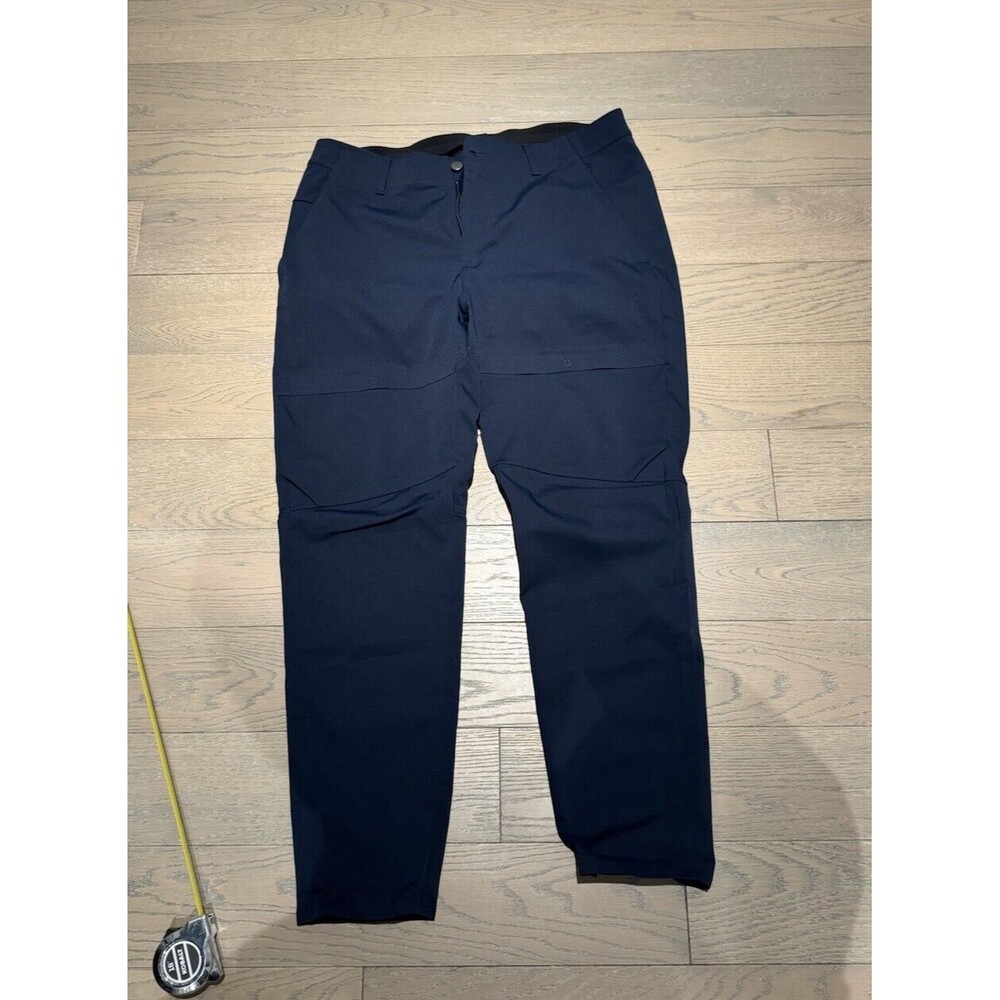 Lululemon Mens Pants Mile View 36x30 ABC Navy Blue Water Repellent M5923S EUC